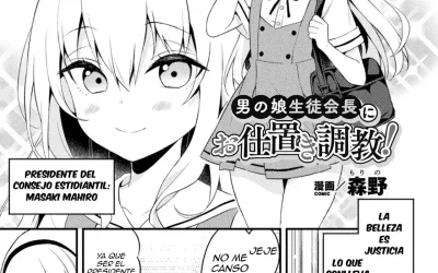 Leer manga hentai en español del artista Morino donde se nos sitúa en una escuela donde solo acuden chicos femboys traps. Uno de ellos, tiene un comportamiento humillante contra el conserje, por lo que el trabajador se cobra su venganza chantajeando al jovencito femboy rompiéndole el culo.