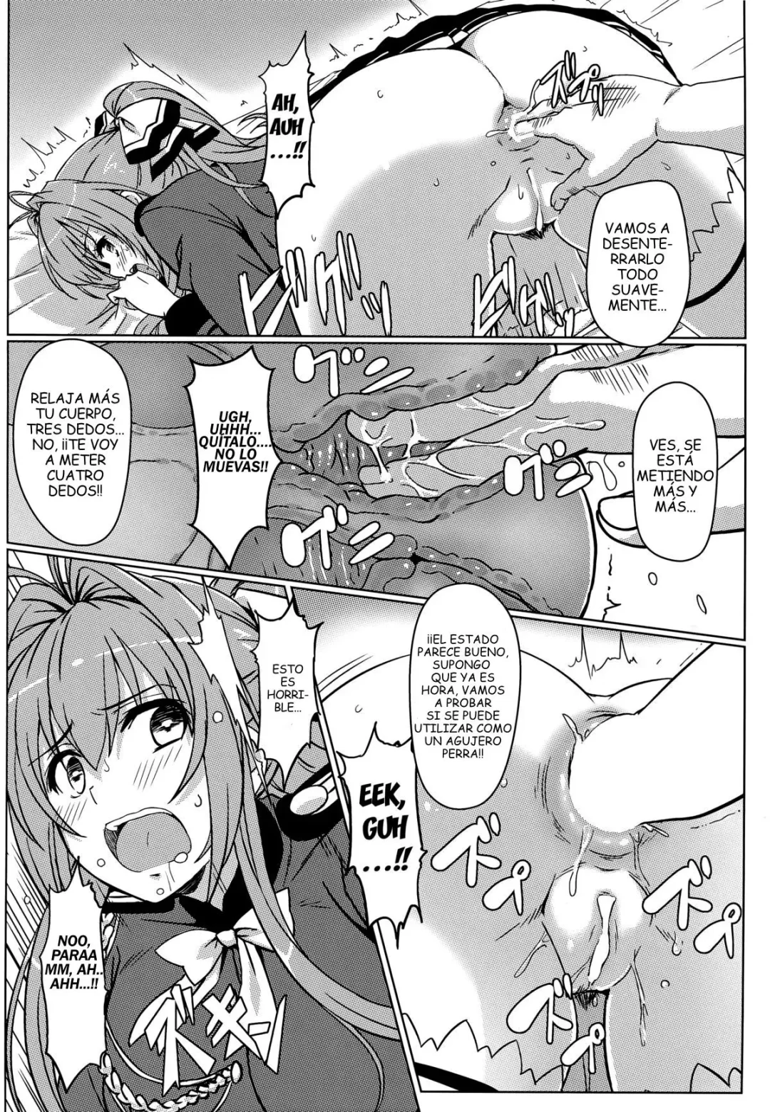 Lee doujinshi adulto del artista Eitarou donde Isuzu Sento de Amagi Brilliant Park se deja follar de manera sucia para proteger el parque por el promotor tirano del lugar.