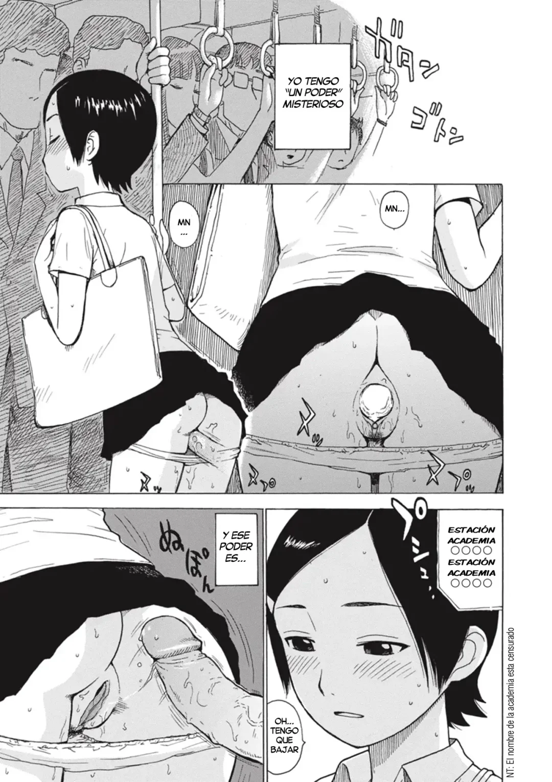 Disfruta manga hentai anal del artista Karma Tatsurou. Una colegiala con el poder de crear penes en cualquier parte tiene un mal entendido en el vagón del metro, donde un desconocido la folla su tierno coño en medio de la gente.