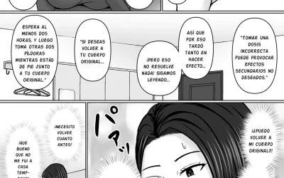 Leer doujinshi del artista Takino Mishin. Un chico se cambia de cuerpo con el de una madre. La madura se folla a su hijo mientras duerme. Manga hentai MILF e incesto.