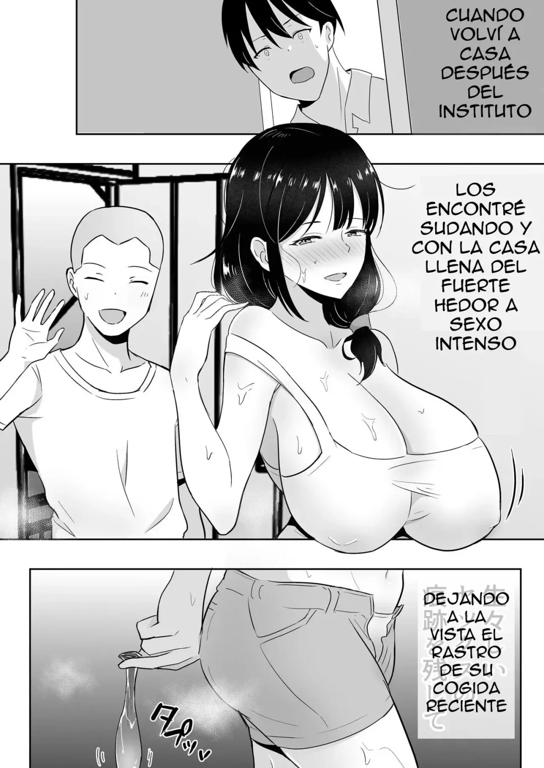 Disfruta comic adulto japonés MILF. Un hijo tiene que soportar como su mejor amigo de instituto se folla a su madre viuda. Una cuarentona cachonda con ganas de rabo joven traiciona a su propio hijo.
